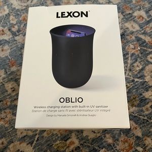 NIB Lexon Oblio Wireless Charging Station with built in UV sanitation